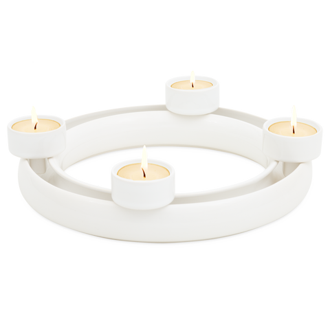 Flower vase ring with 4 Tealight holder HB 735B HB 735B | Decor 000